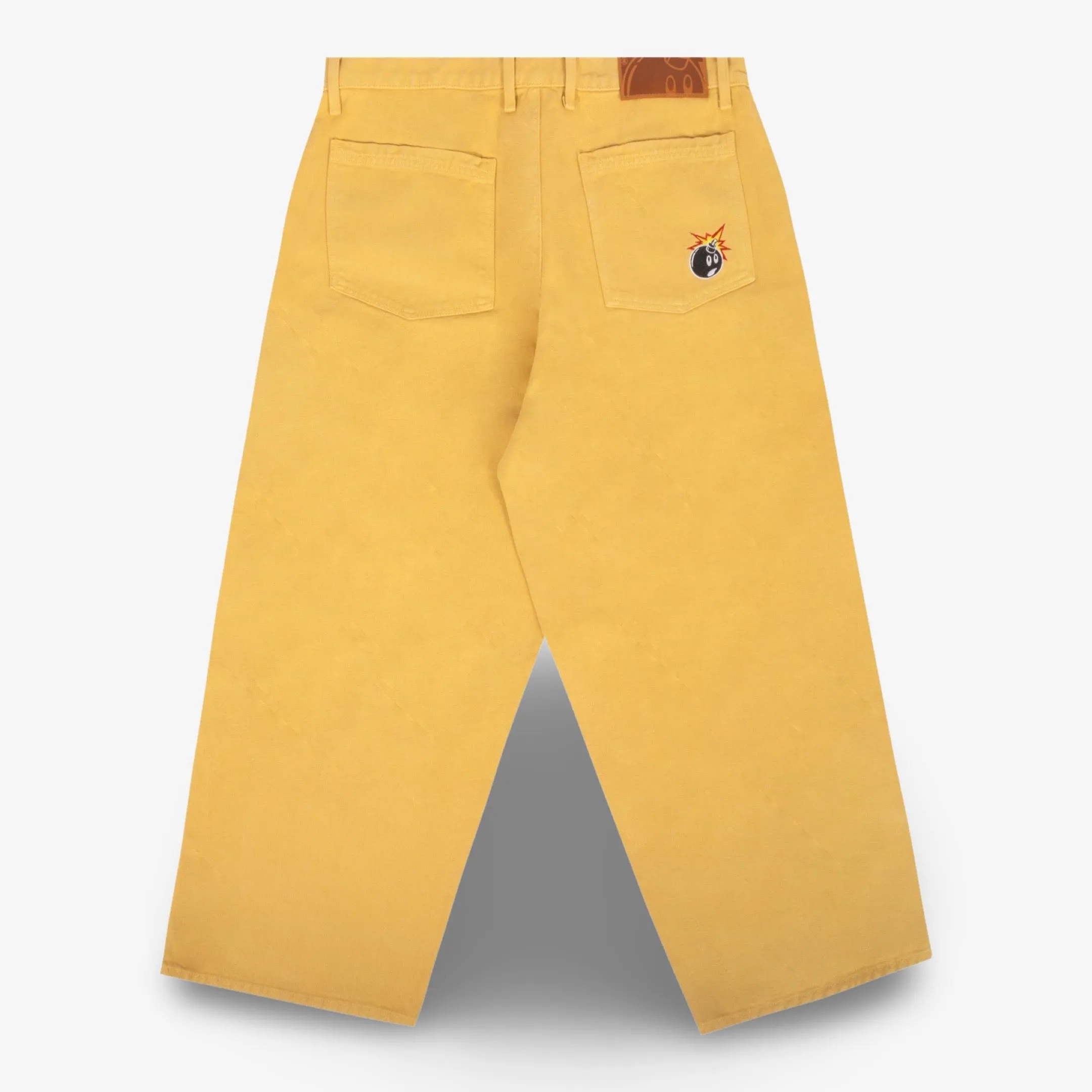 The Hundreds 'Adam Bomb' Washed Baggy Room Denim Mustard