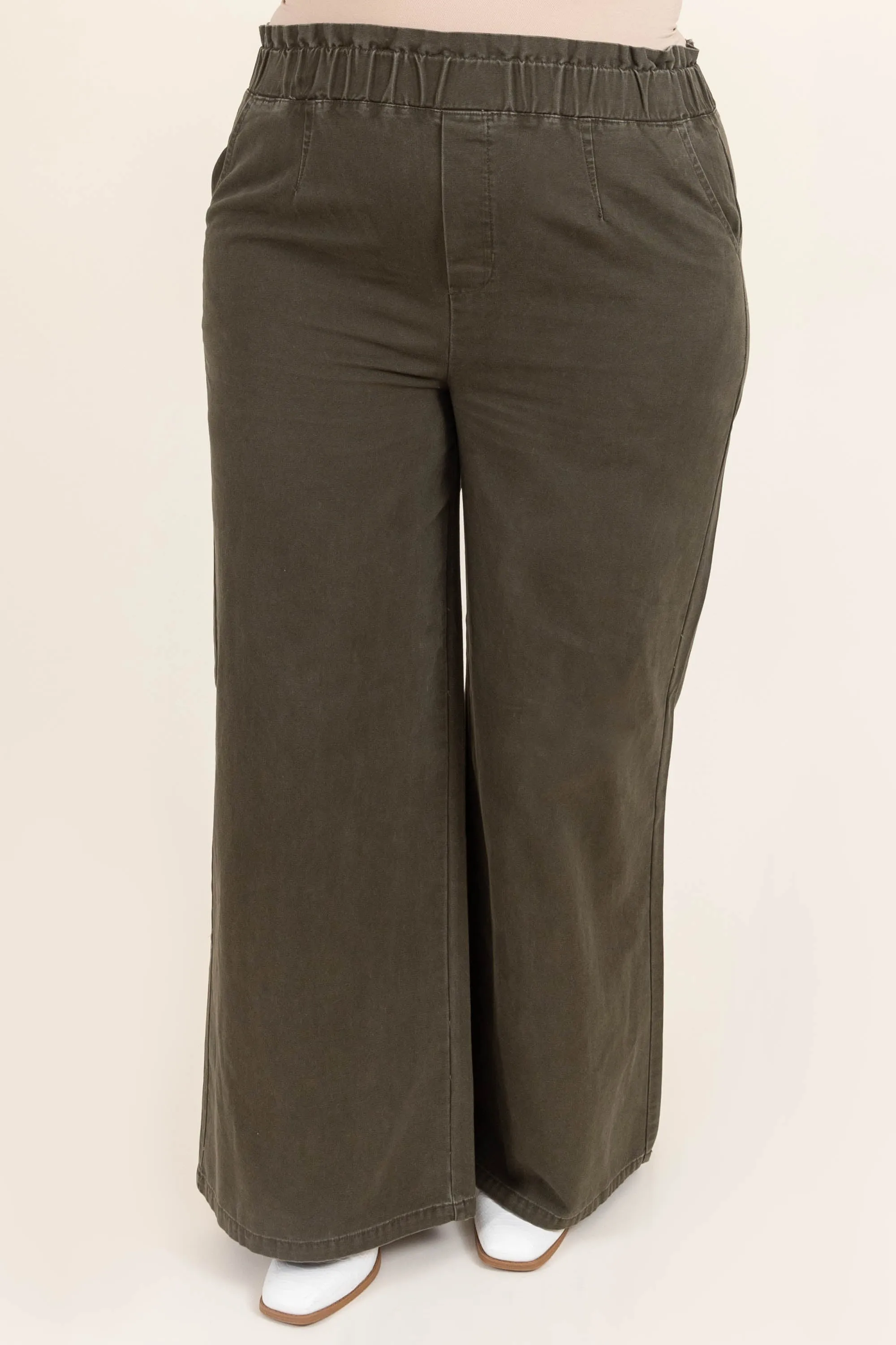 The Sweetest Destination Pants, Dark Olive