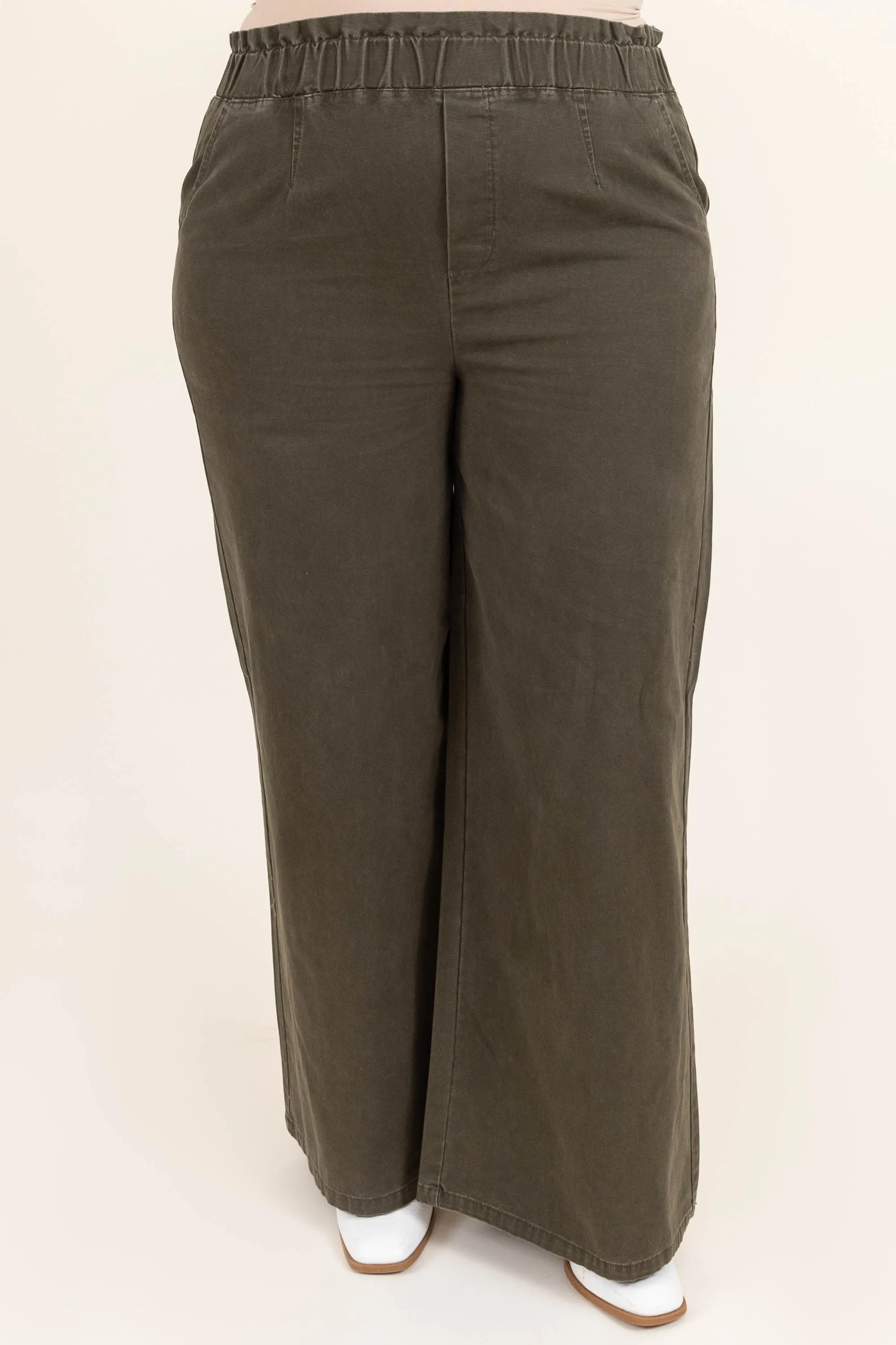 The Sweetest Destination Pants, Dark Olive