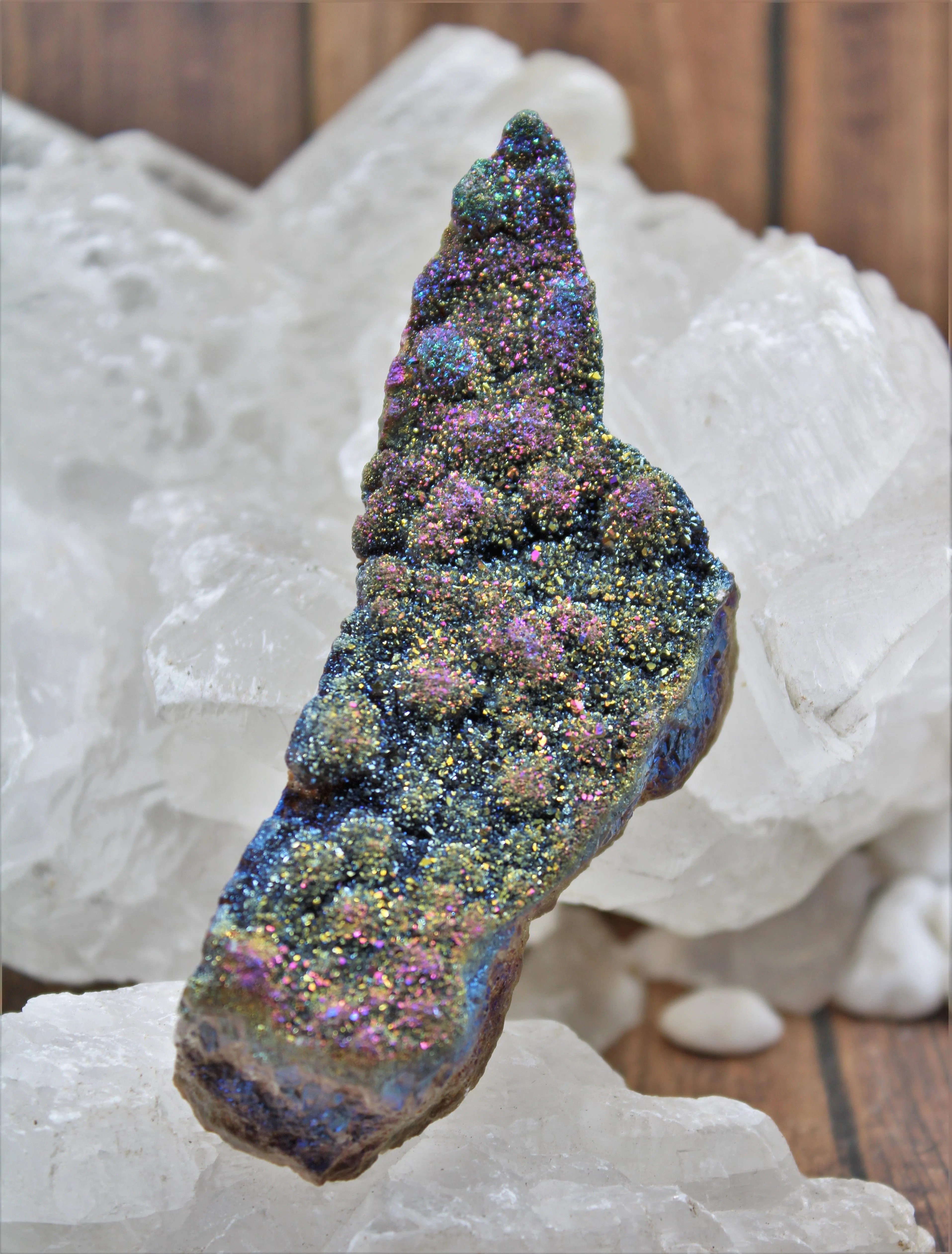 Titanium Aura Quartz Specimen