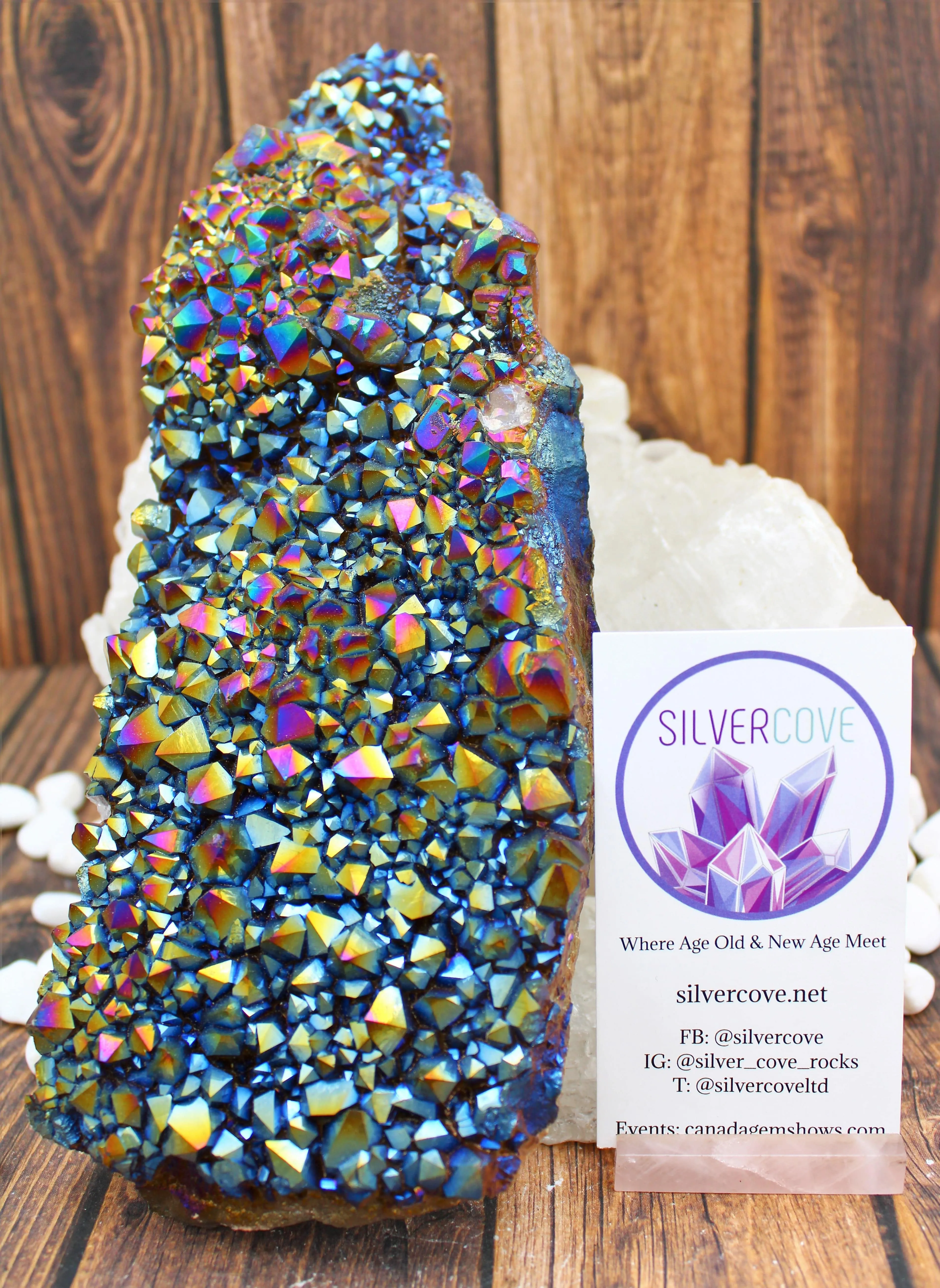 Titanium Aura Quartz Specimen