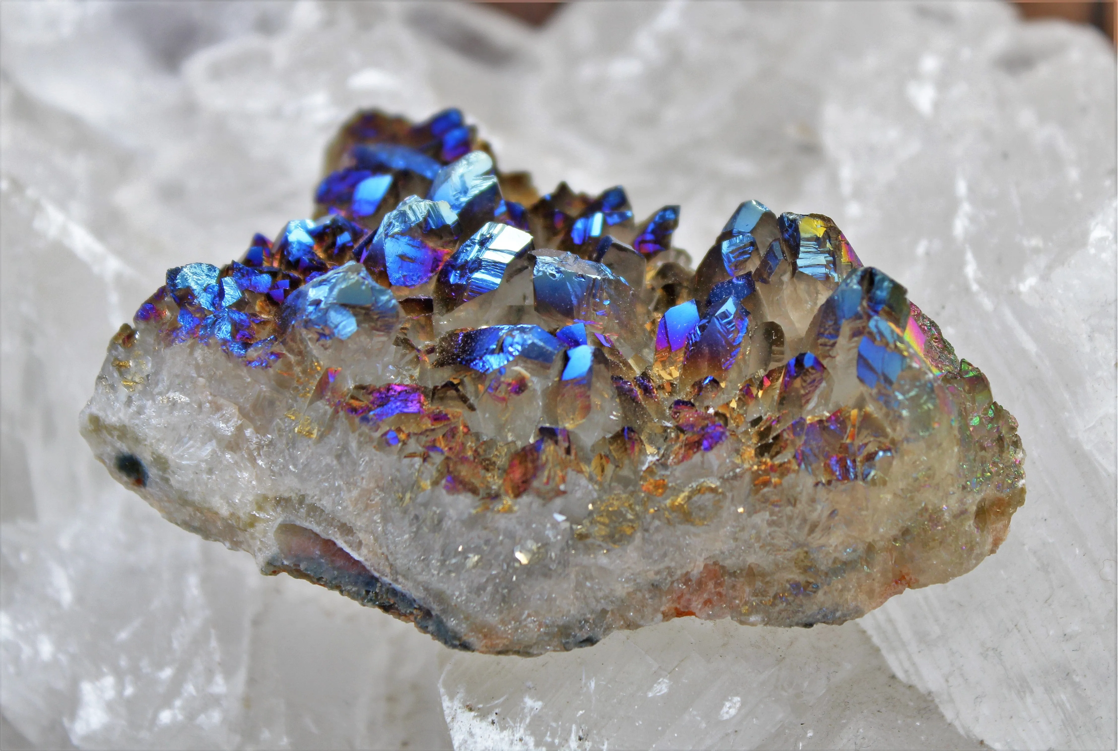 Titanium Aura Quartz Specimen