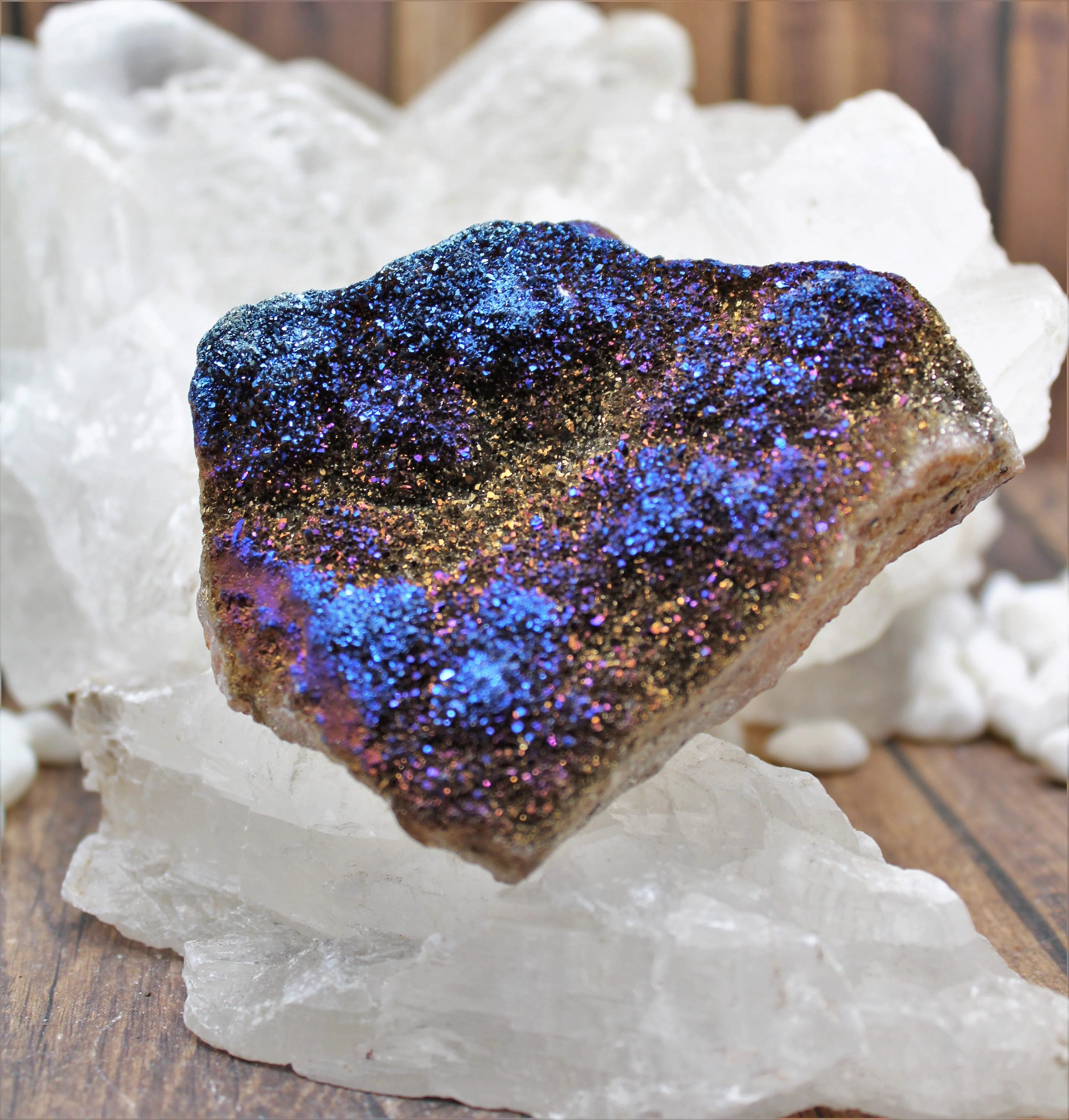 Titanium Aura Quartz Specimen