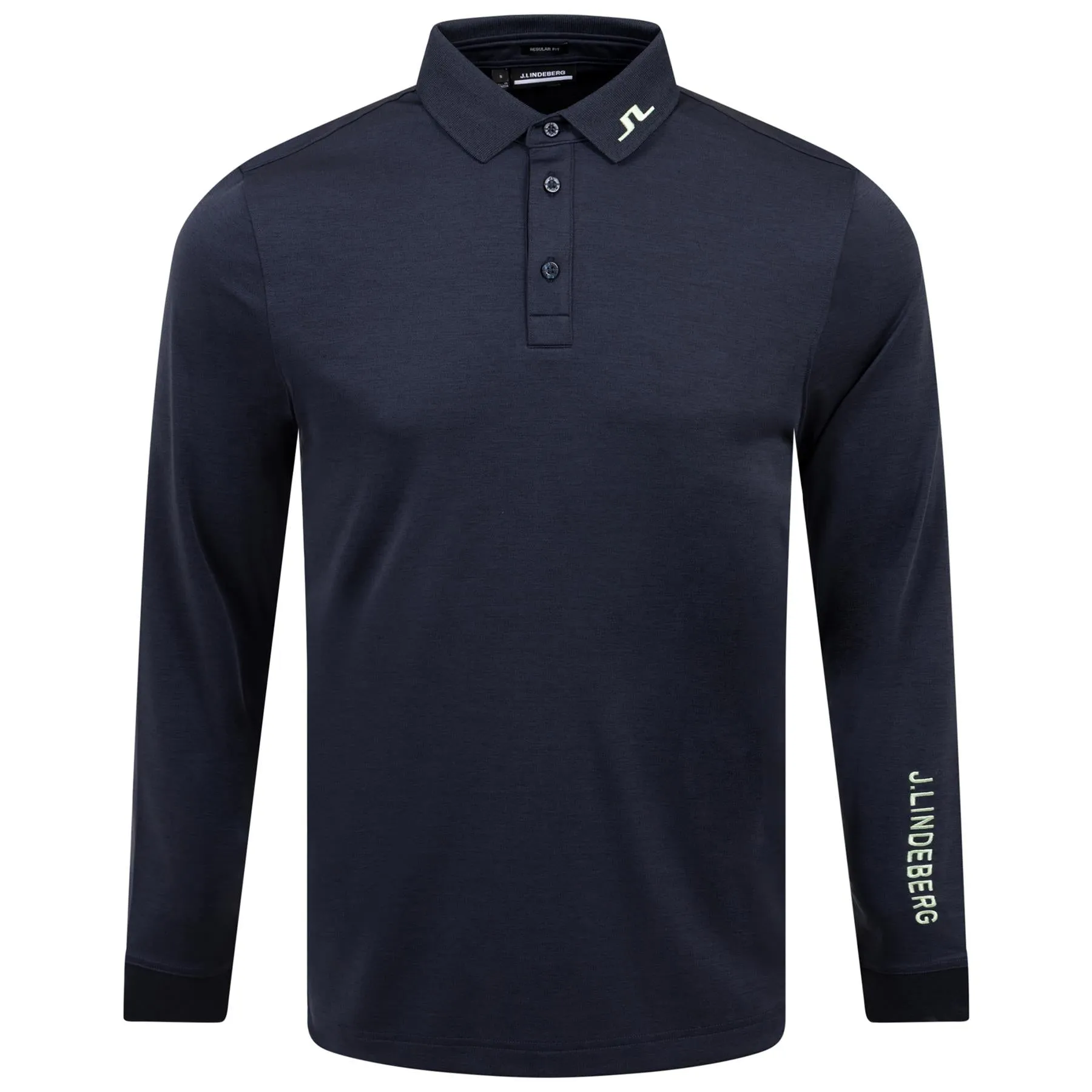 Tour Tech Regular Fit LS TX Jersey Polo Navy Melange - SS24