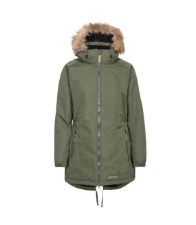 Trespass Womens/Ladies Celebrity Insulated Longer Length Parka Jacket (Moss) - UTTP4190