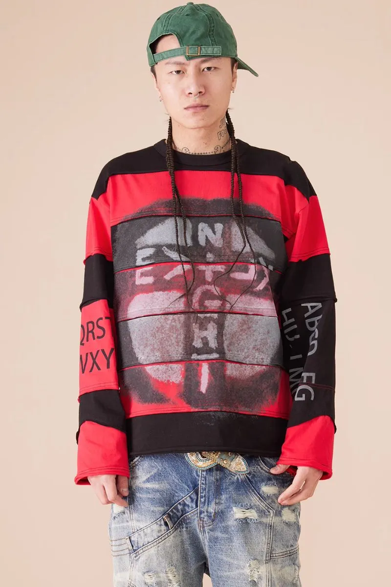 Two-Piece Striped Cross Logo Sweater