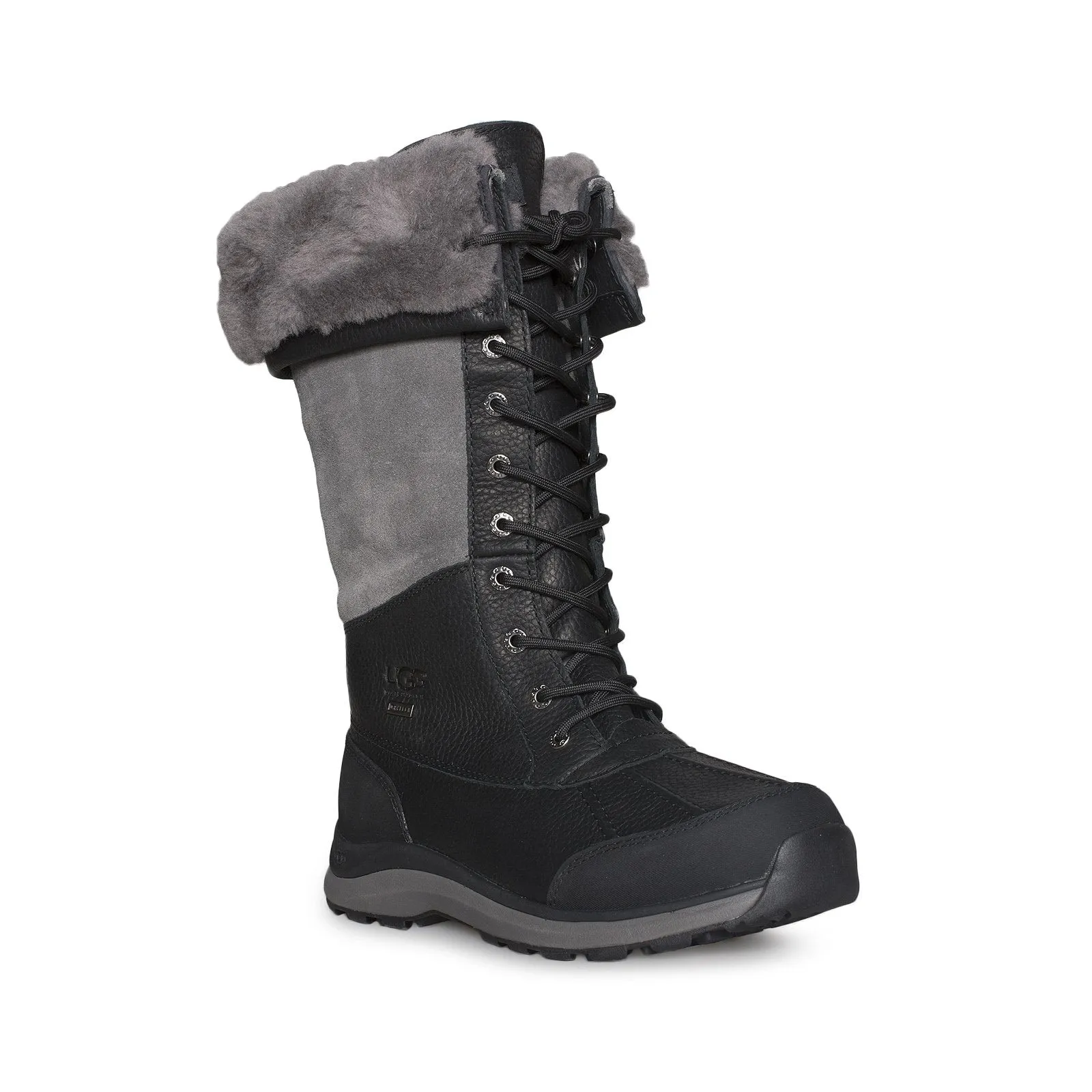 UGG Adirondack III Tall Black Grey Boots - Women's