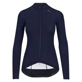 VELOCIO WOMENS JERSEY CONCEPT MERINO LONG SLEEVE NAVY