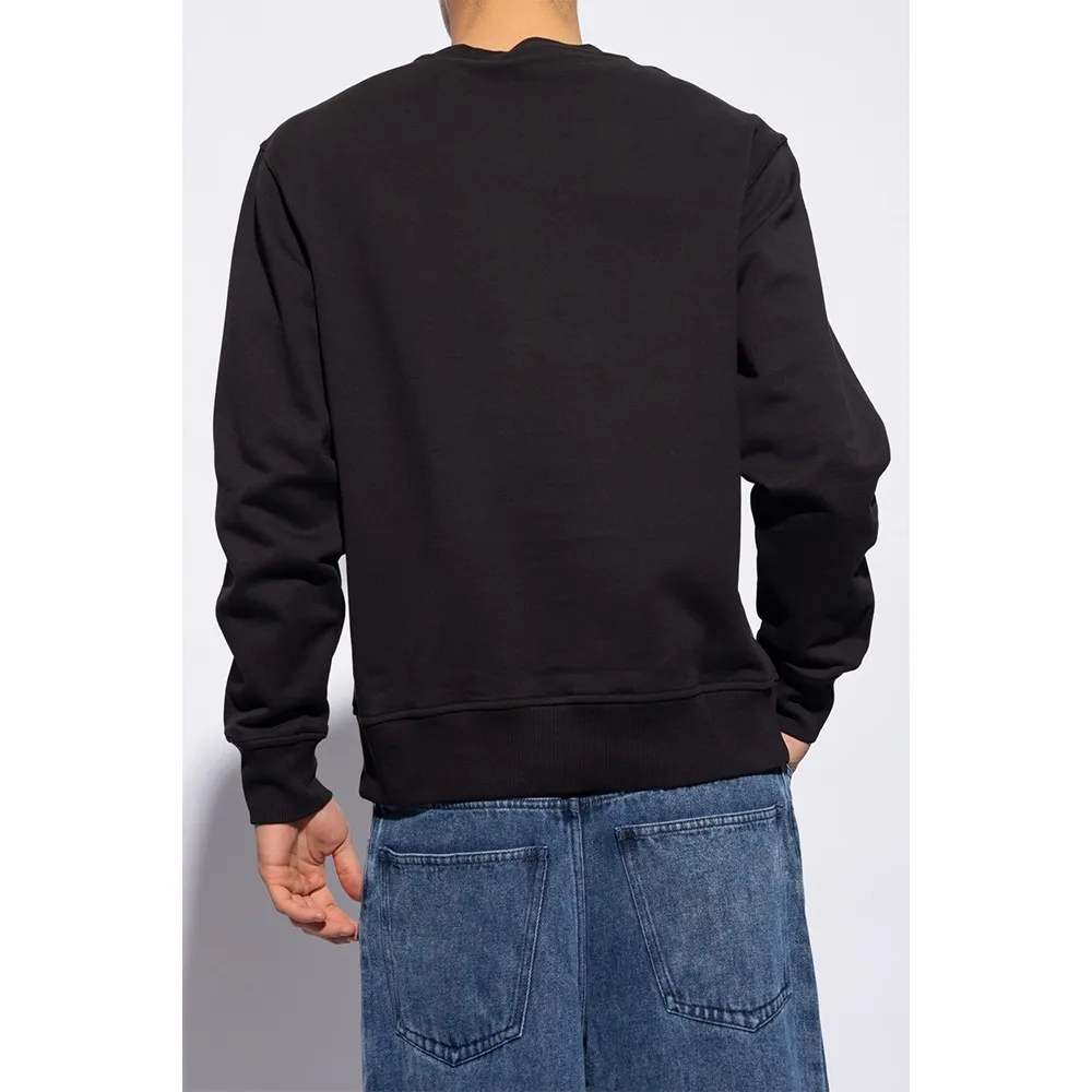 VERSACE JEANS  |Crew Neck Cotton Logo Sweatshirts