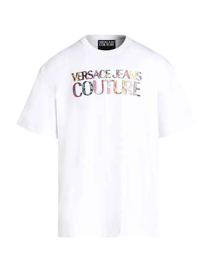 VERSACE JEANS  |Short Sleeves Logo T-Shirts