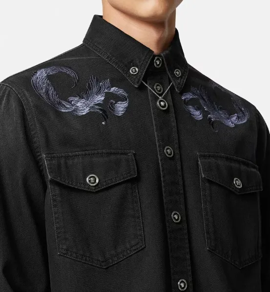 VERSACE  |Long Sleeves Luxury Shirts