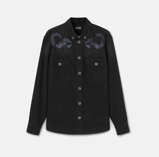 VERSACE  |Long Sleeves Luxury Shirts