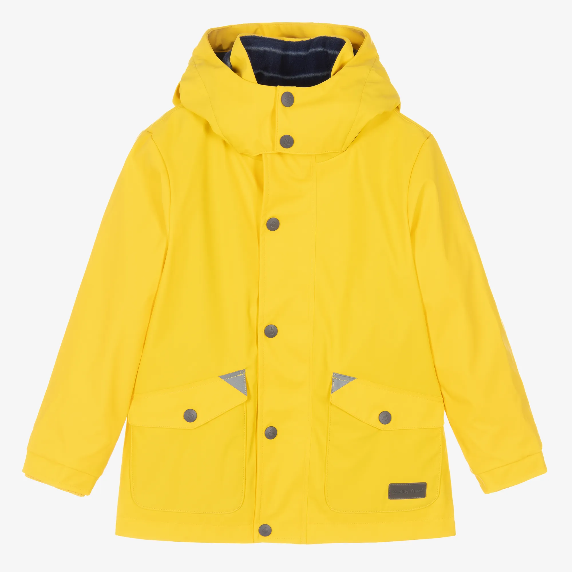 Yellow Hooded Waterproof Raincoat