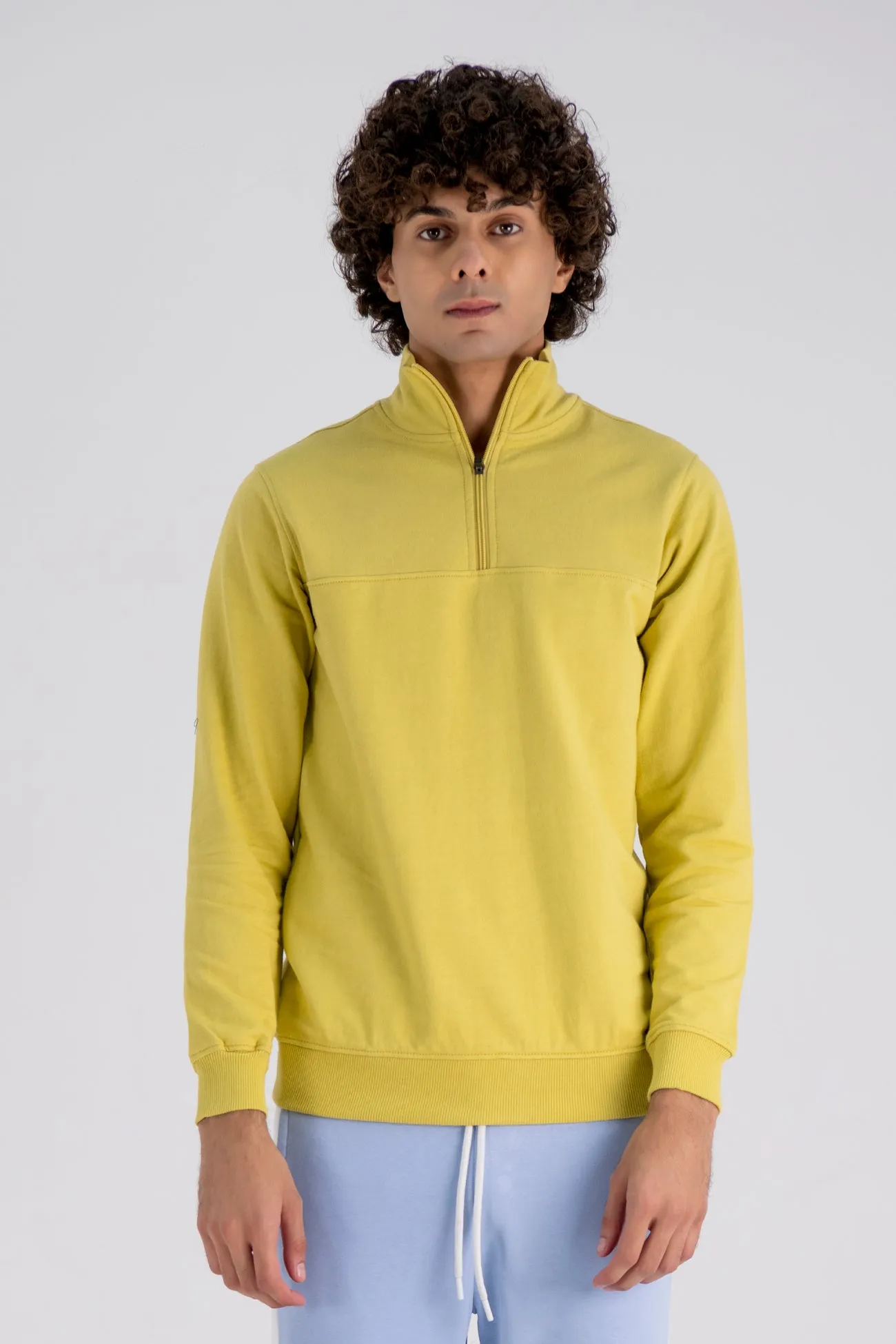 YELLOW MINIMAL SWEATSHIRT