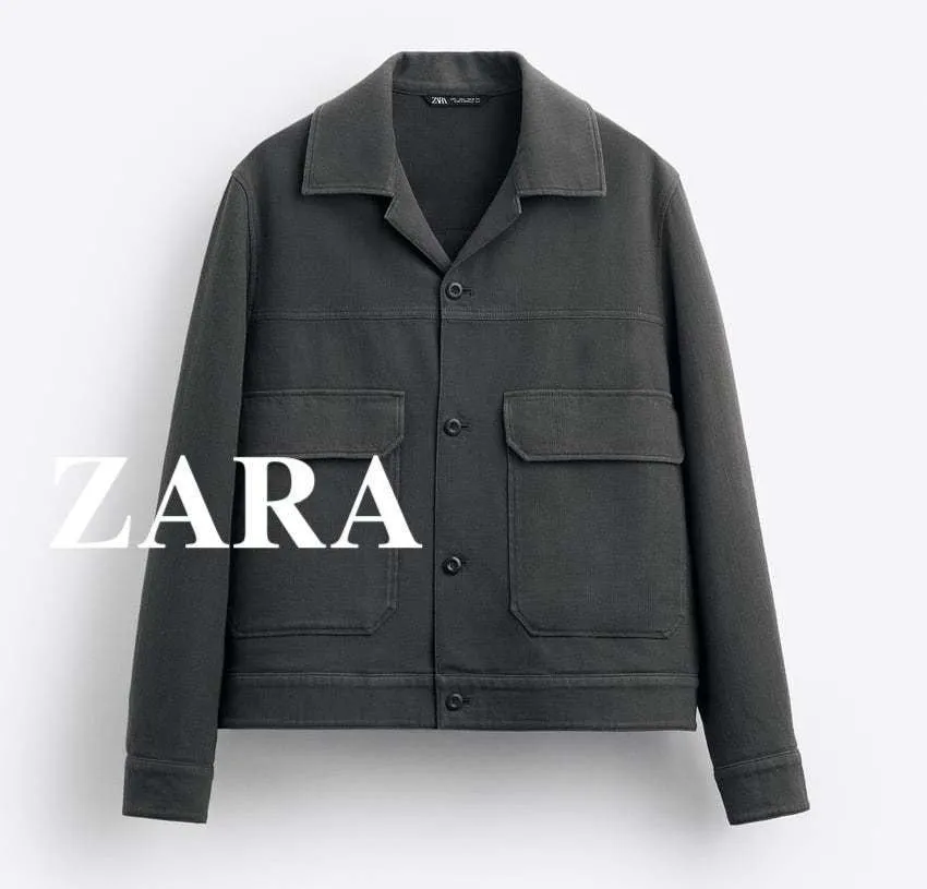 ZARA  |Long Sleeves Plain Shirts