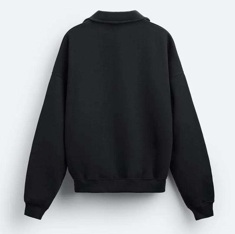 ZARA  |Long Sleeves Plain Sweatshirts