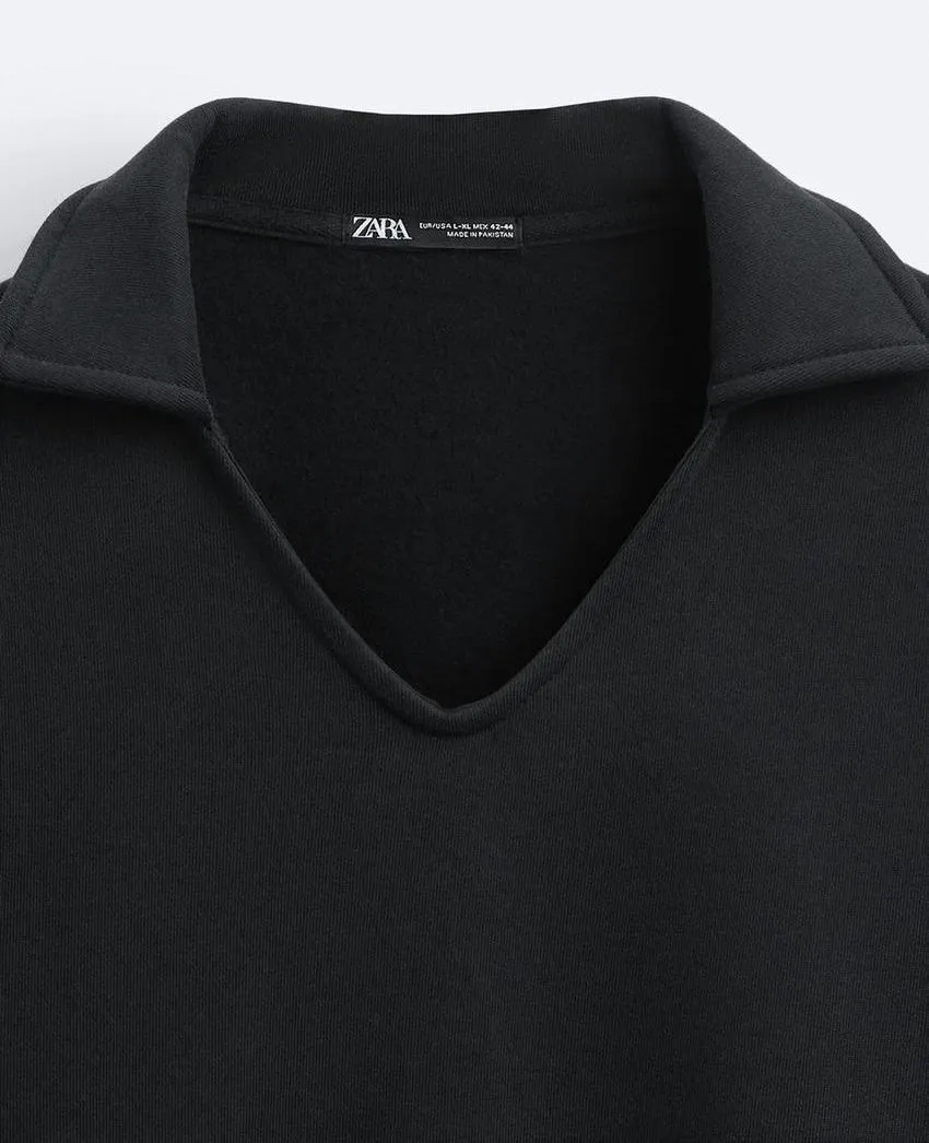 ZARA  |Long Sleeves Plain Sweatshirts