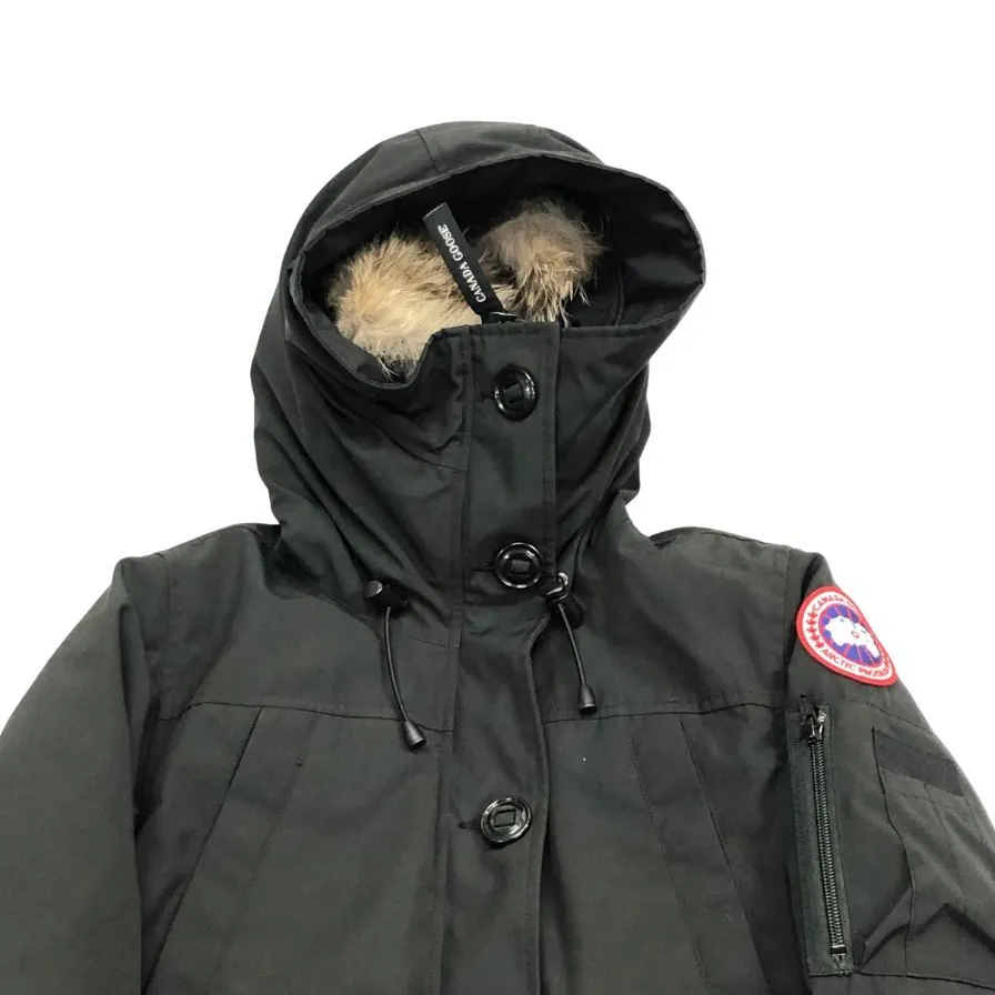 美品◆カナダグース ダウンジャケット 2530LA モンテベロパーカー サイズS レディース ブラック CANADA GOOSE MONTEBELLO PARKA 【AFB35】